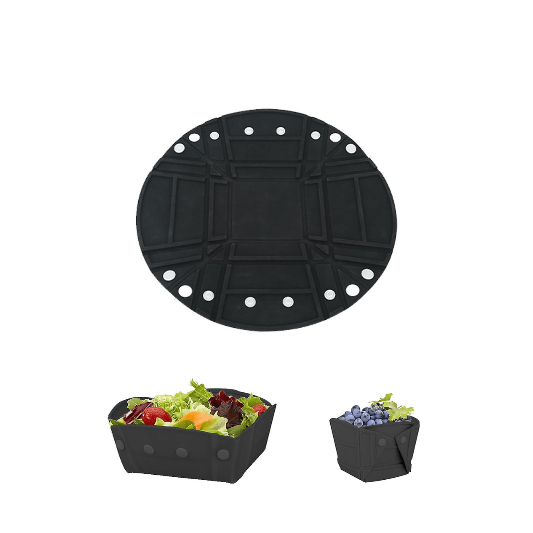 2-in-1-Foldable-Collapsible-Silicone-Tableware-black-color-2