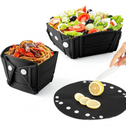 2-in-1-Foldable-Collapsible-Silicone-Tableware-black-color