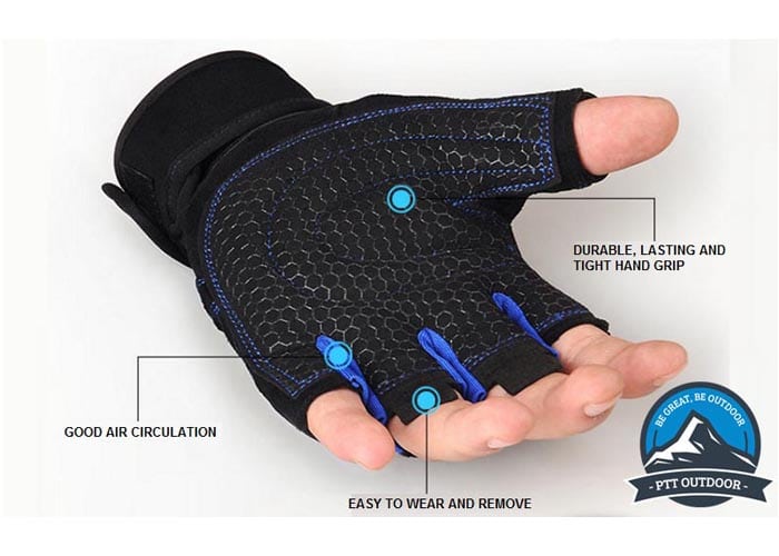 Premium Gym Gloves With Padding, gym gloves, best gym gloves, gym training gloves, gym workout gloves