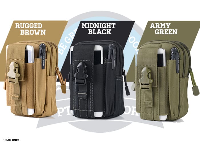 Multifunction Tactical Large Capacity Pouch with 2 Cool Zipper | PTT ...