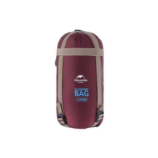 NATUREHIKE Compression Ultralight Sleeping Bag, PTT Outdoor, Red Wine 1,