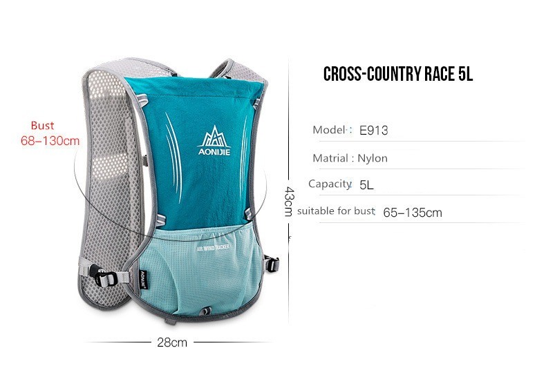 aonijie 5l hydration backpack