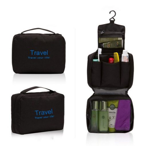 Large-capacity Travel Toiletries Bag, PTT Outdoor, Black 10,