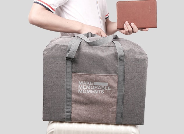 Exclusive Suede Foldable Travel Bag, PTT Outdoor, 6 1,