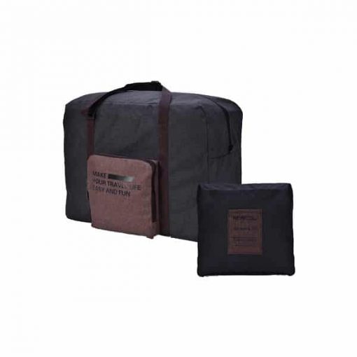 Exclusive Suede Foldable Travel Bag, PTT Outdoor, Dark Grey,