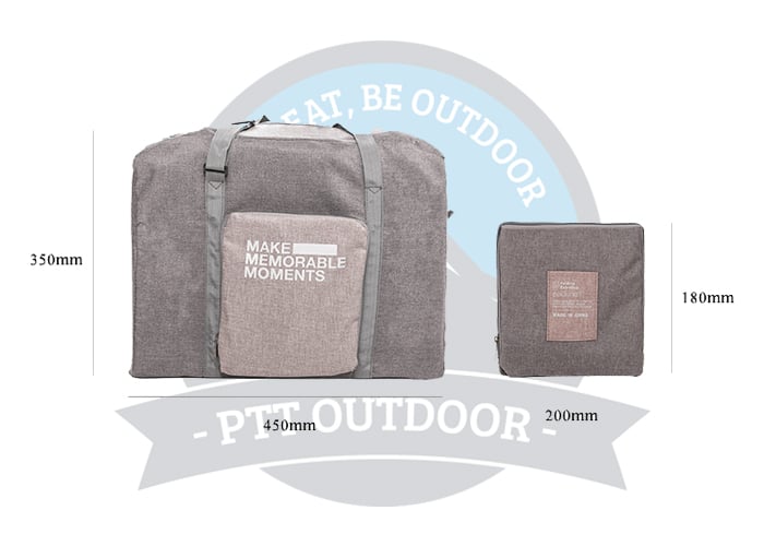 Exclusive Suede Foldable Travel Bag, PTT Outdoor, Luxury Foldable,