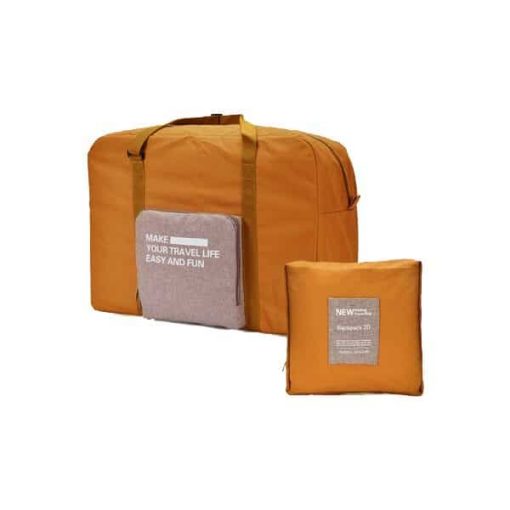 Exclusive Suede Foldable Travel Bag, PTT Outdoor, Orange 1,