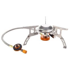 Spider Camping Stove with Hose and Adapter, PTT Outdoor, 4 3,