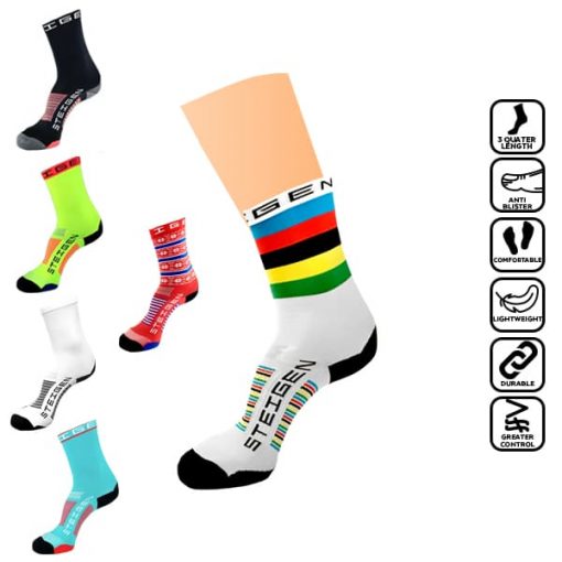 STEIGEN 3/4 Length Anti Blister Socks, PTT Outdoor, 3 Quater 1,