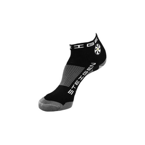 STEIGEN 1/4 Length Anti Blister Socks, PTT Outdoor, Quater Black,