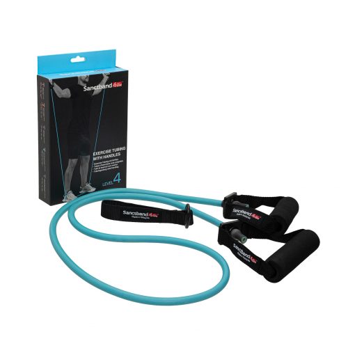 SANCTBAND ACTIVE Tubing With Handle, exercise, workout, bend, elastic, home workout, tubing, plastic