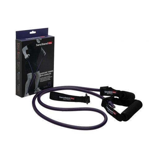 SANCTBAND ACTIVE Tubing With Handle, exercise, workout, bend, elastic, home workout, tubing, plastic