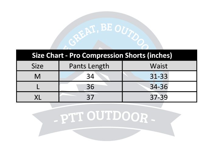 Pro Compression Size Chart
