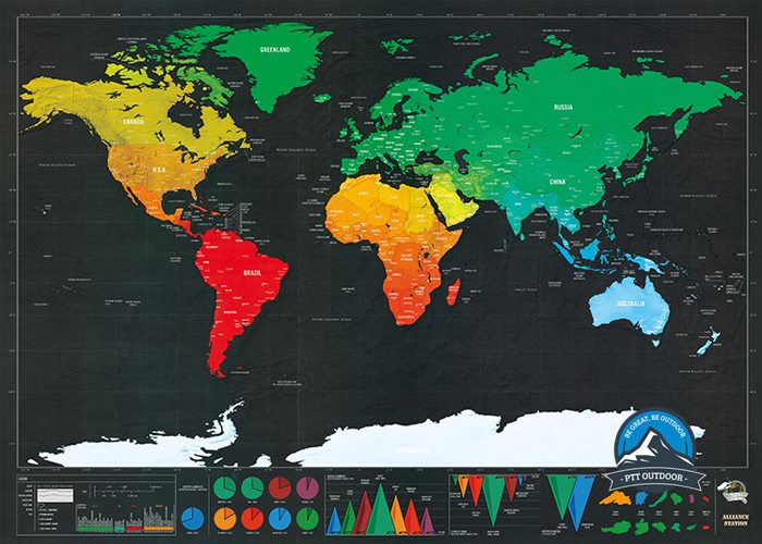 What Is A Scratch Map Deluxe Scratch Map | Ptt Outdoor