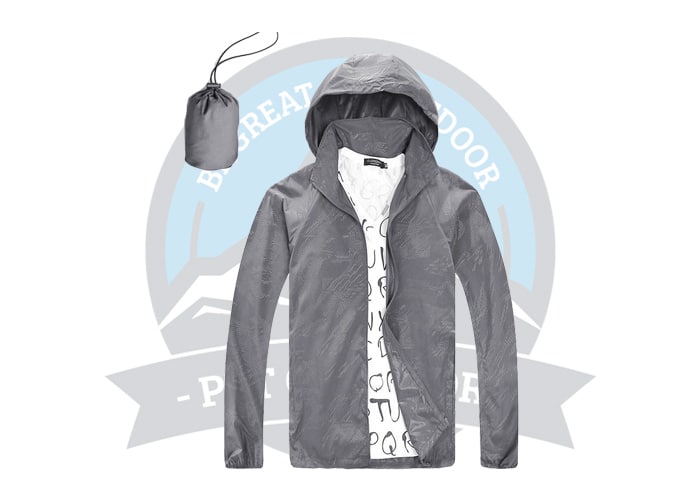 Water Resistance Single Layer Windbreaker 14 Metal Grey 1