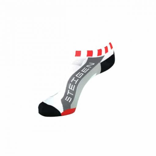 STEIGEN Zero Length Anti Blister Socks, PTT Outdoor, Zero Red White,