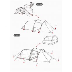 NATUREHIKE Cloud Footh Double Pole Tunnel Tent, PTT Outdoor, NATUREHIKE Cloud Footh Double Pole Tunnel Tent 10,