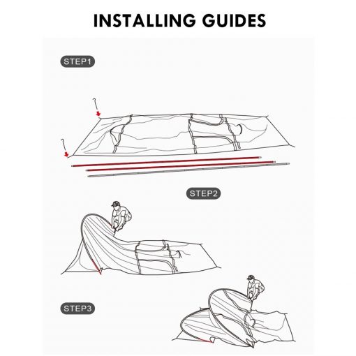 NATUREHIKE Cloud Footh Double Pole Tunnel Tent, PTT Outdoor, NATUREHIKE Cloud Footh Double Pole Tunnel Tent 11,