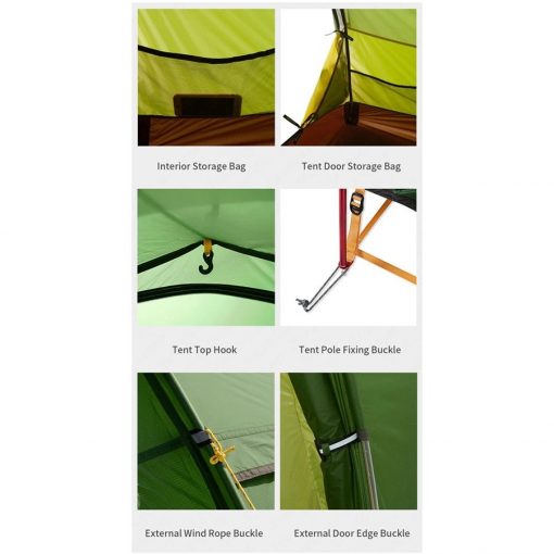 NATUREHIKE Cloud Footh Double Pole Tunnel Tent, PTT Outdoor, NATUREHIKE Cloud Footh Double Pole Tunnel Tent 9,