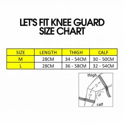 Let's Fit Knee Guard (Pair), PTT Outdoor, SZ 4,
