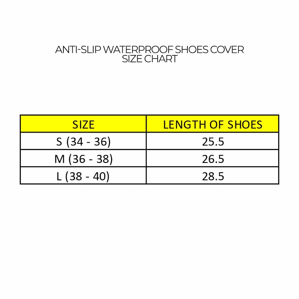 Anti-slip Waterproof Shoes Cover, PTT Outdoor, sz 1,
