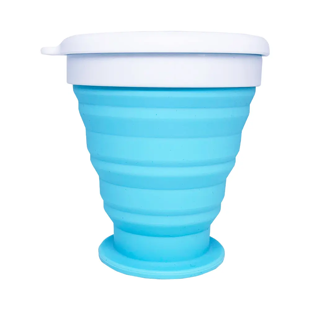 Silicone Cup 350ml, PTT Outdoor, Blue 1,