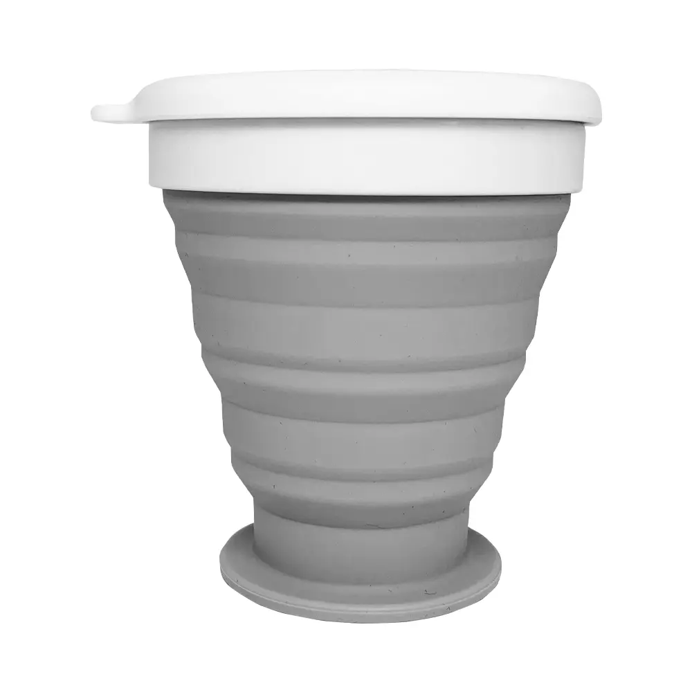 Silicone Cup 350ml, PTT Outdoor, Grey,