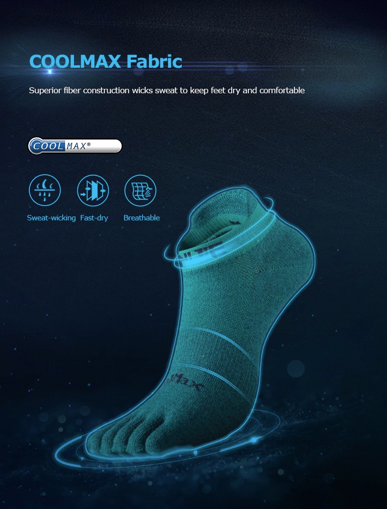 AONIJIE Premium Compression Toe Socks, PTT Outdoor, 3,