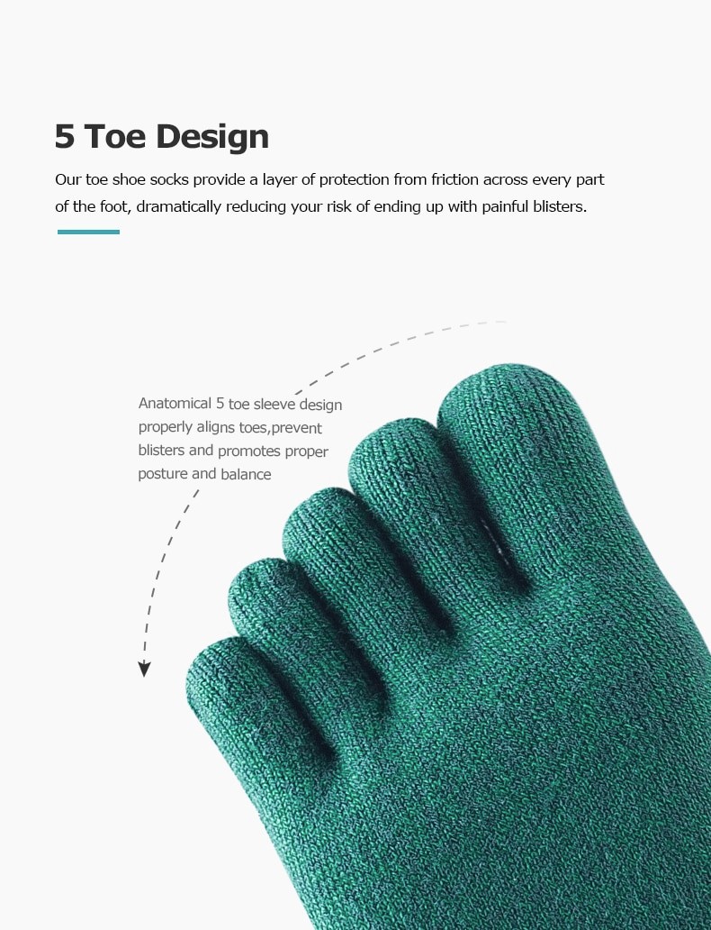 AONIJIE Premium Compression Toe Socks, PTT Outdoor, 5,