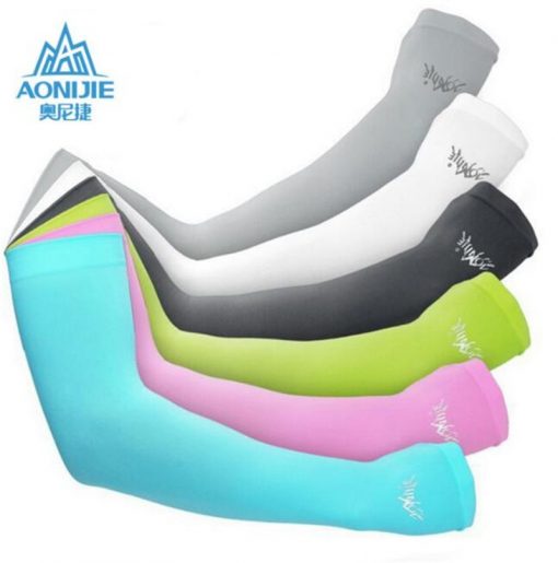 AONIJIE Breathable Arm Cuff Sleeves, PTT Outdoor, 1 Pair Sunscreen Breathable Arm Cuff Sleeves Sport Bicycling Driving Running Gloves UV Protected Arm Warmer,