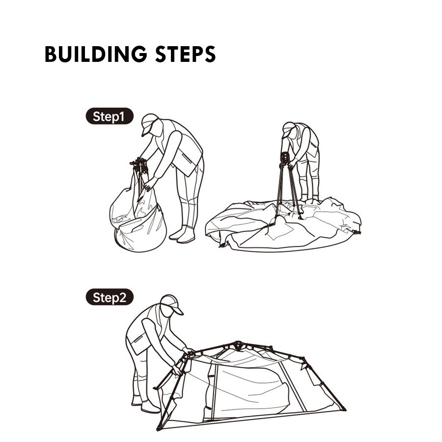 NATUREHIKE Ango 3 Person Automatic Tent