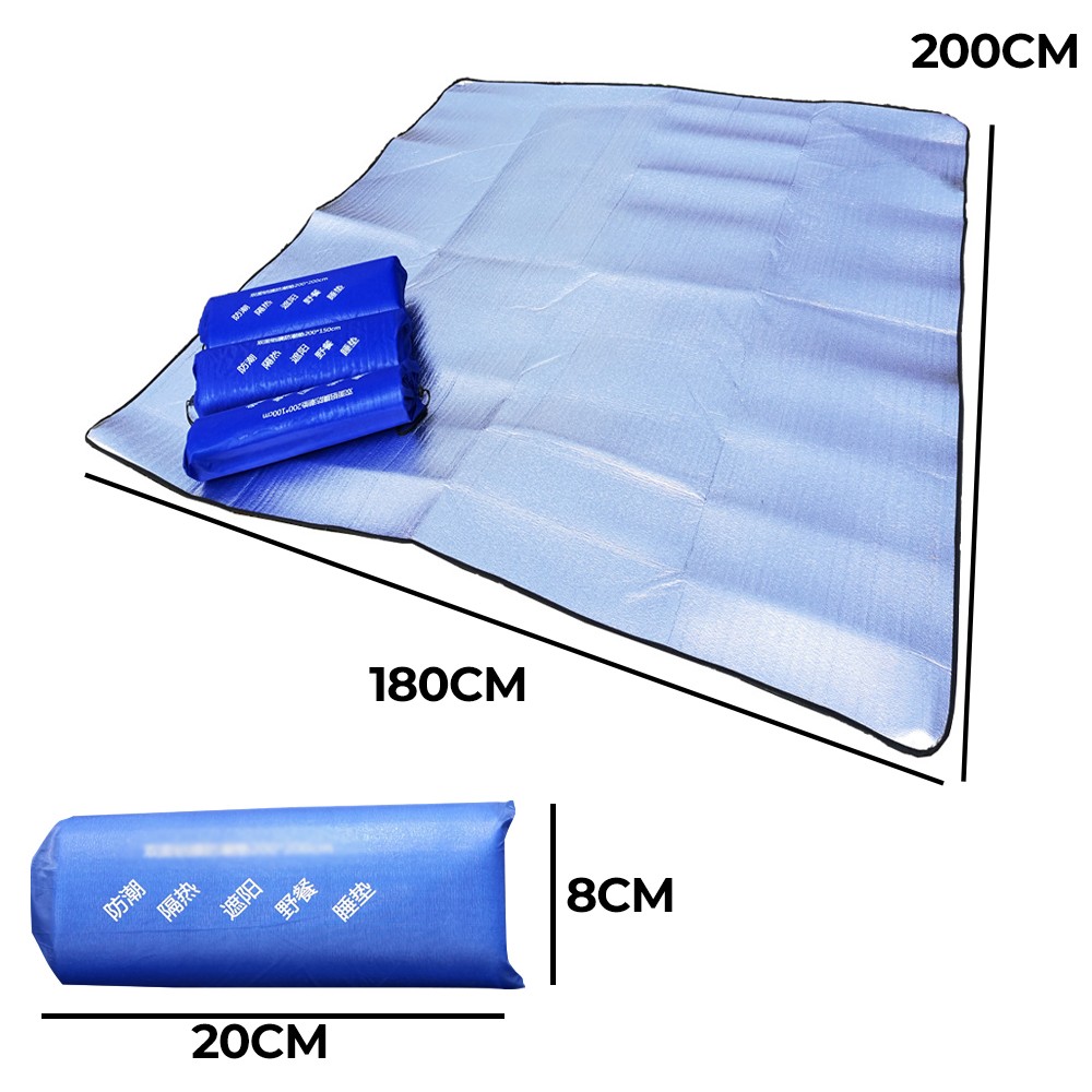 TBF Camping Picnic Mat 8 TBF Camping Picnic Mat, tikar, lapik, alas, camping, getah, aluminium, water resistance, cover, ground, canvas