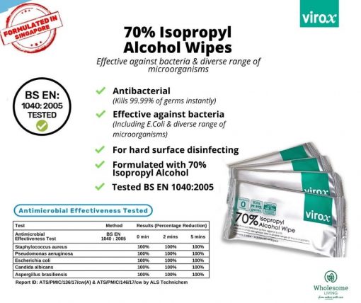 VIROX Killing Germs Medical Wipes, PTT Outdoor, 8,