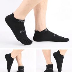 TBF Coolmax Anti-Blister Toe Socks, PTT Outdoor, BLACK 1,