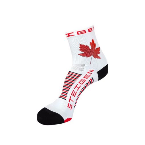 STEIGEN 1/2 Length Anti Blister Socks, PTT Outdoor, Half Canada Maple Leaf,