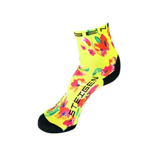STEIGEN 1/2 Length Anti Blister Socks, PTT Outdoor, Half Spring Floral,