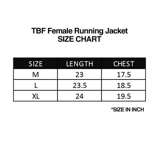 TBF Female Running Jacket SZ