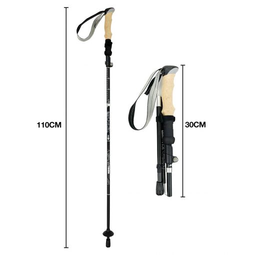 TAHAN 3-Section Foldable Hiking Stick, PTT Outdoor, TAHAN 3 Section Foldable Hiking Stick 10 1,