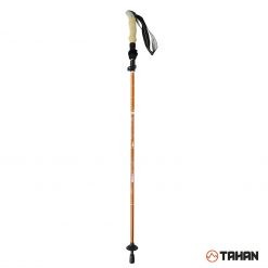 Outdoor Lightweight Travelling Gears, PTT Outdoor, TAHAN 3 Section Foldable Hiking Stick Orange,