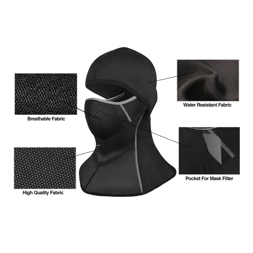 TBF Outdoor Riding Face Mask, breathable, high quality, water resistance, pocket mask filter