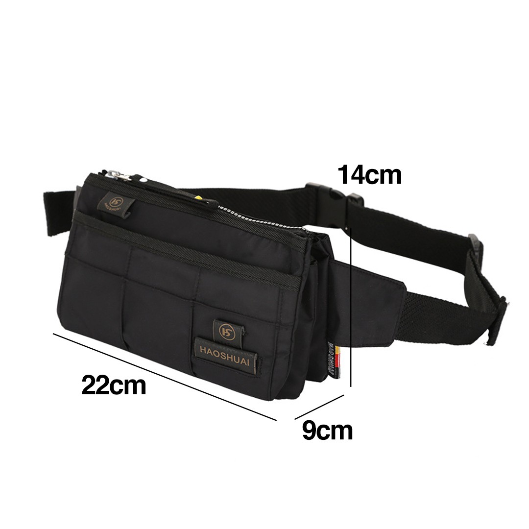 TBF Waist Pouch with Multi-pocket, Pouch Bag, Pouch Bag For Men, Pouch Bag Lelaki, Small Pouch Bag, Waist Pouch Bag