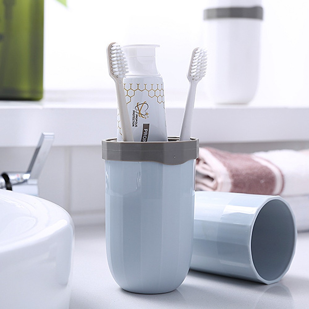 [READY STOCK] Travel Toiletries Storage Box with Separate storage Blue