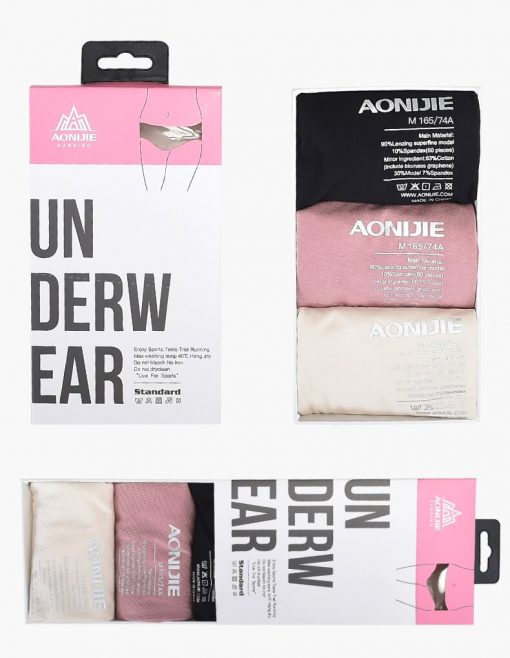 AONIJIE Quick Dry Womens Sport Underwear 3-in-1 Pack, PTT Outdoor, 15,