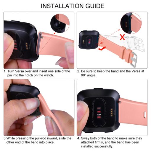 FITBIT Versa/Versa Lite Waterproof Smartwatch Strap, PTT Outdoor, Fitbit Versa Versa Lite Waterproof Smartwatch Strap 4,