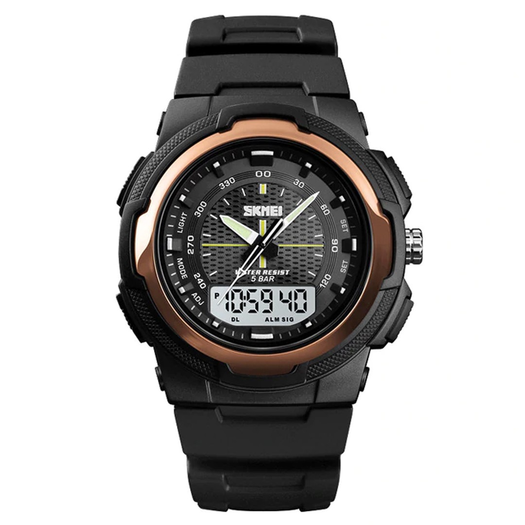 skmei rose gold watch