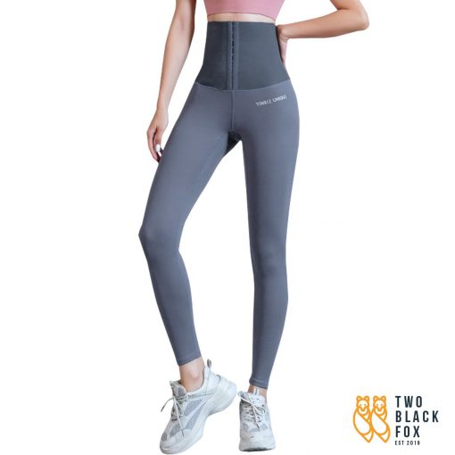 TBF Female Yoga Legging with Corset Grey