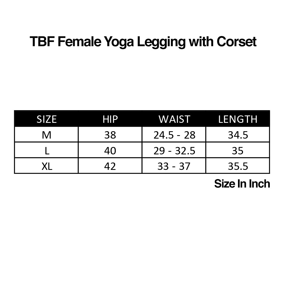 TBF Female Yoga Legging with Corset, seluar ketat, tight, corset, bengkung, yoga, running, marathon, slim, diet, get fit