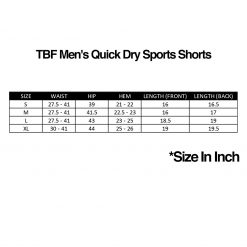 TBF Men's Quick Dry Sports Shorts, PTT Outdoor, TBF Mens Quick Dry Sports Shorts SC 1,