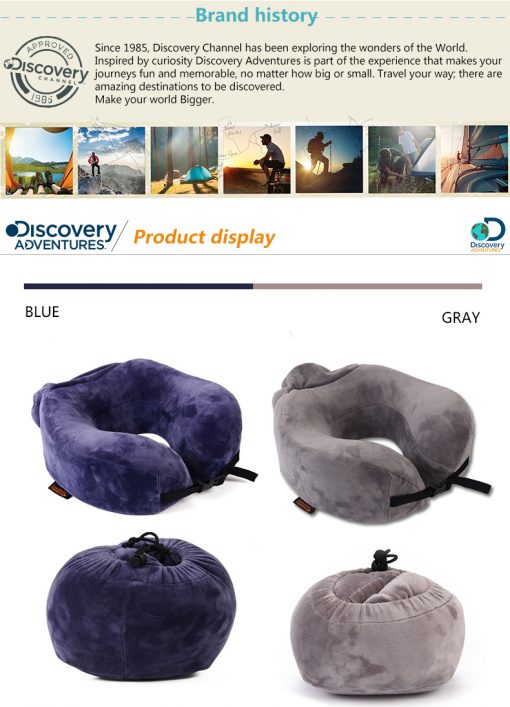 DISCOVERY ADVENTURES 2-in-1 Travel Pillow, PTT Outdoor, pillow7,