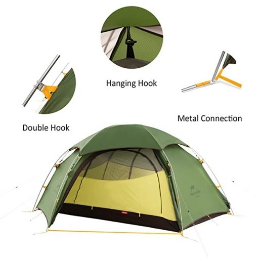 NATUREHIKE New 20D Cloud Peak 2 Person Hexagonal Tent, PTT Outdoor, NATUREHIKE New 20D Cloud Peak 2 Person Hexagonal Tent 1,